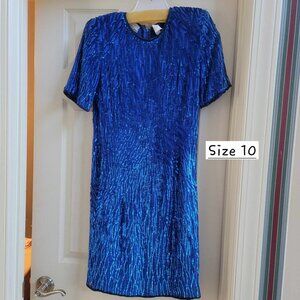 Blue Sequin Dress